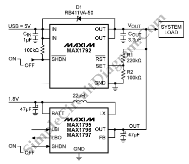Automatic Switching for Battery USB Power Connection