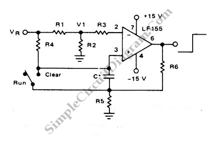 Long Interval RC Timer Using Op-Amp