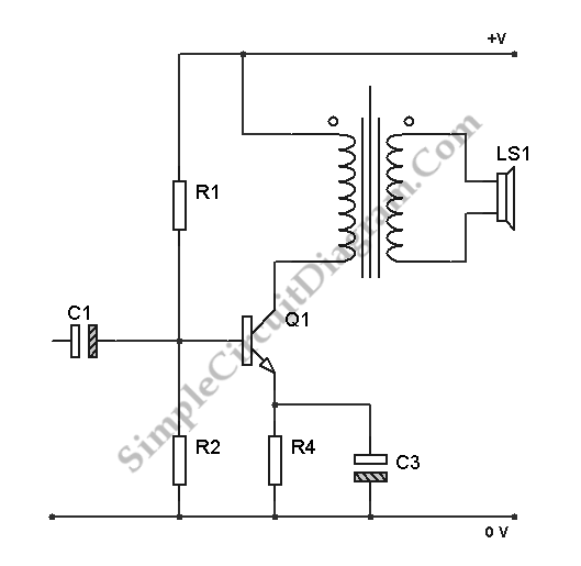 Transistor Class A Power Amplifier circuit