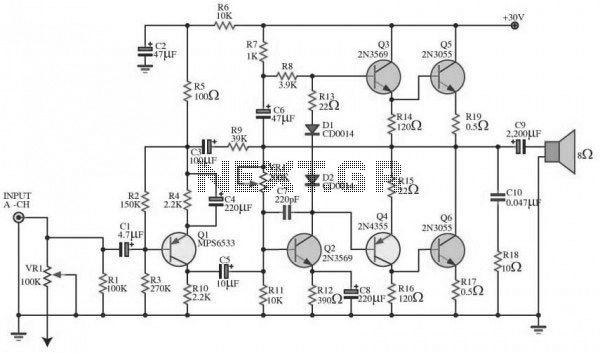 Audio Amplifier Diagram