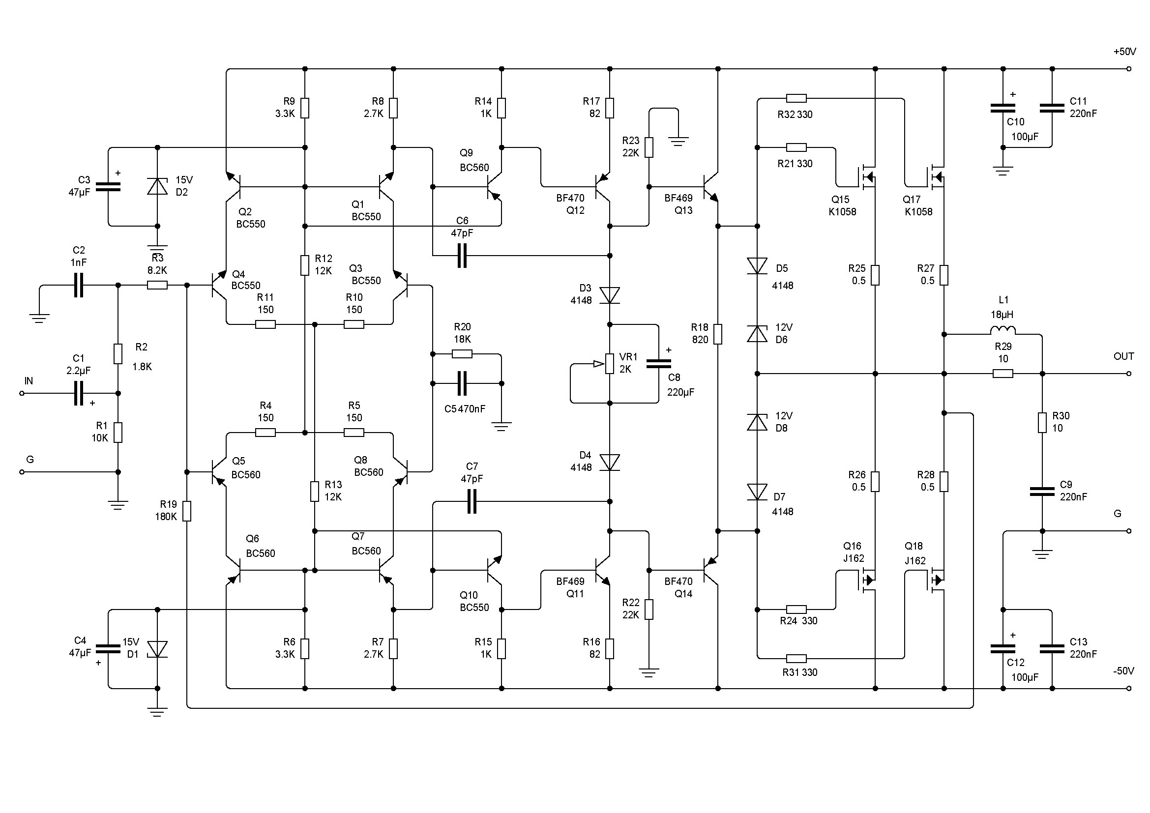 Crescendo ampilifier elektor1982