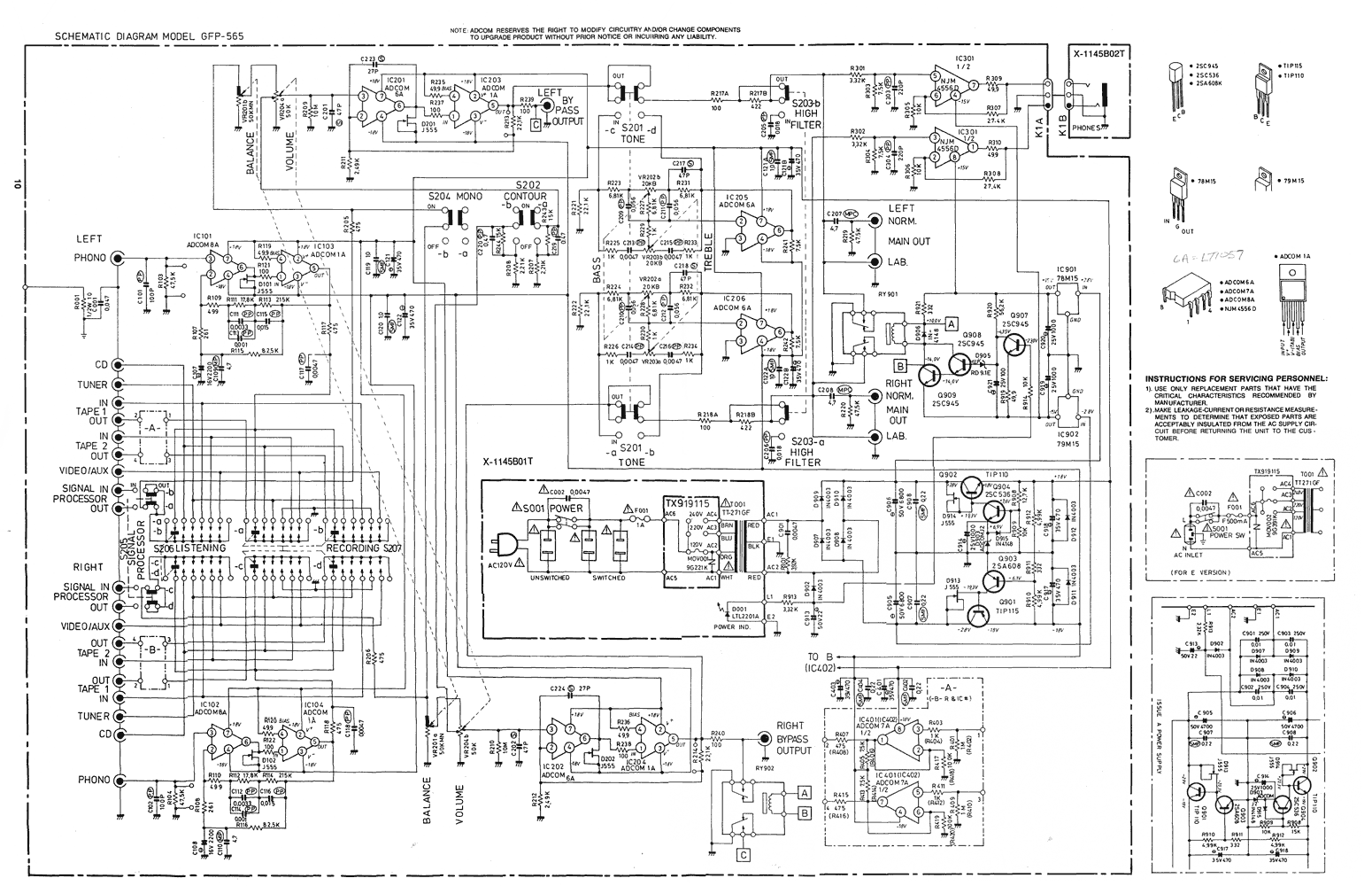 High End Tone Control circuit