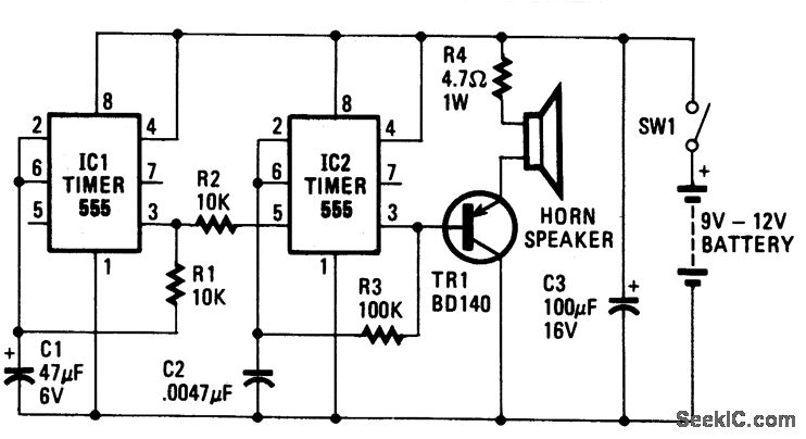 HEE HAW ELECTRONIC SIREN