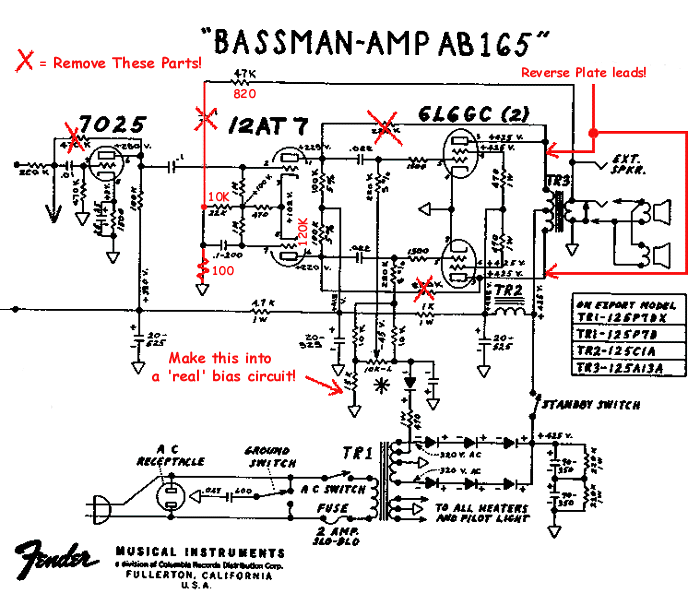 Bassman Modifications