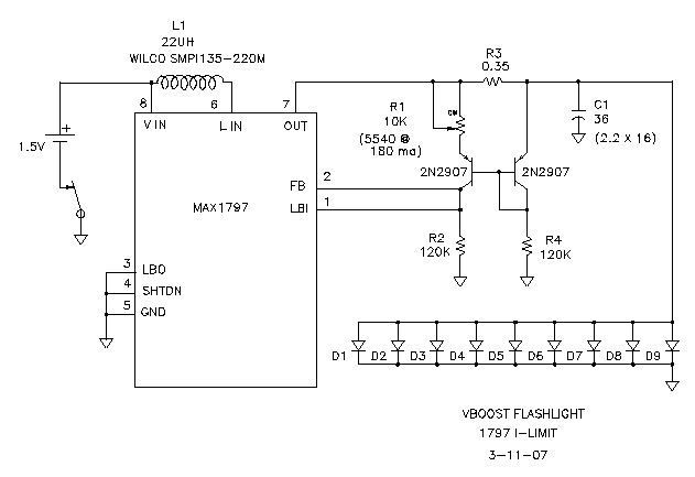 LED light circuit