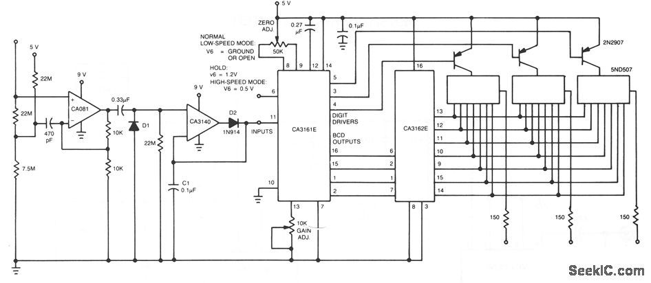AC VOLTMETER circuit
