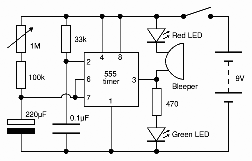 Adjustable Timer circuit 1-10 minute