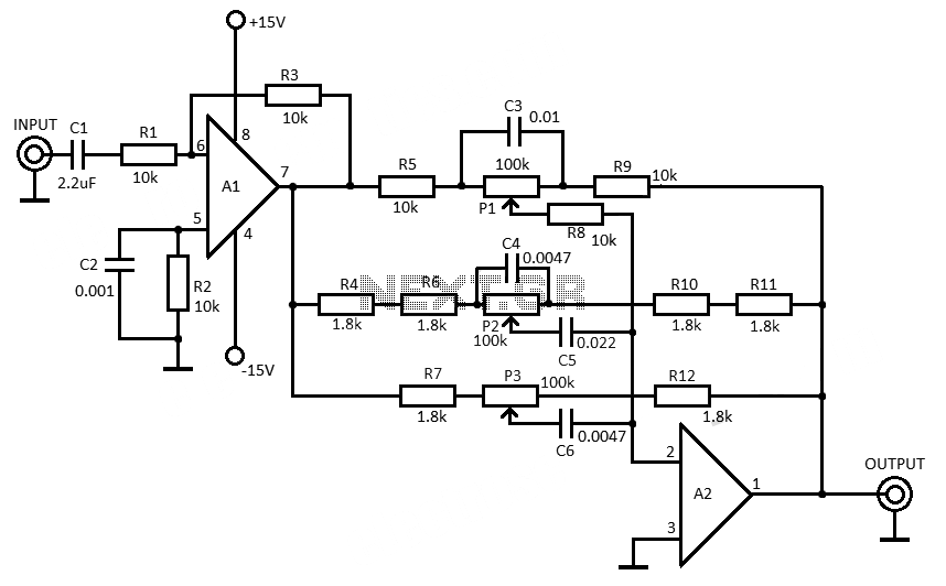 3 band equalizer circuit