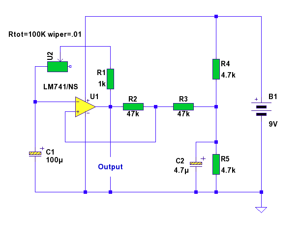 741 Astable Timer circuit