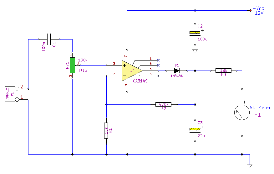 Peak Reading Audio Level Meter