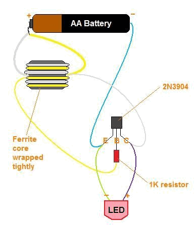 LED Grow Light using Joule Thief Battery Power