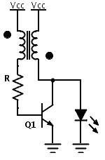 LED Boost converter Joule Thief circuit