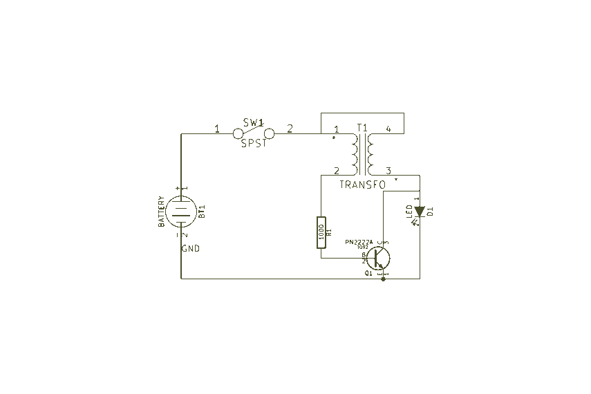 Easy Joule Thief circuit