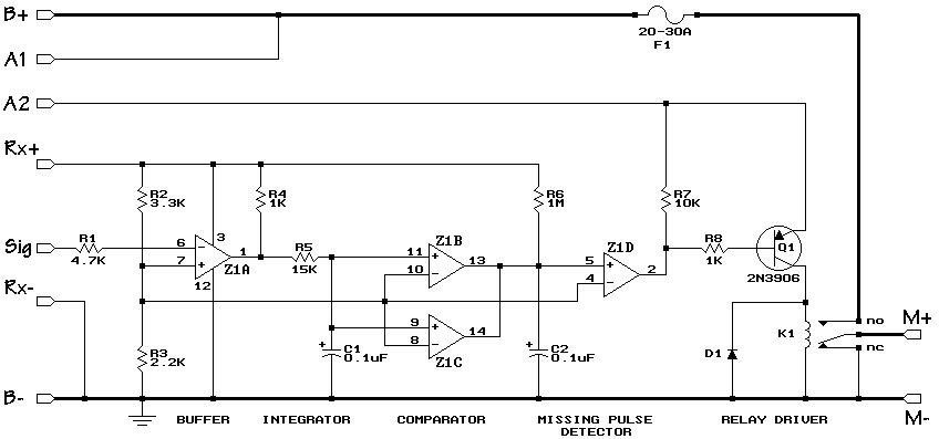RC OnOff Motor Controller with Brake circuit
