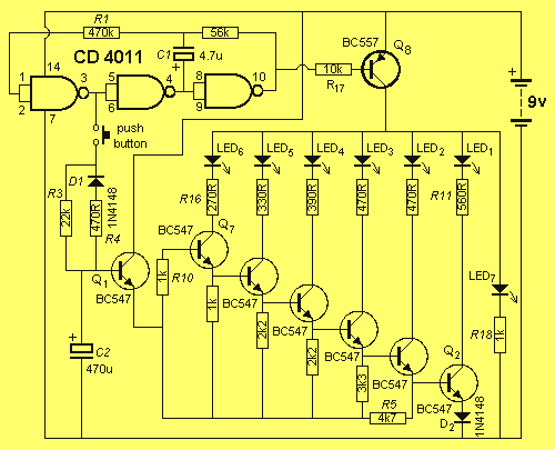 LED Zeppelin game circuit