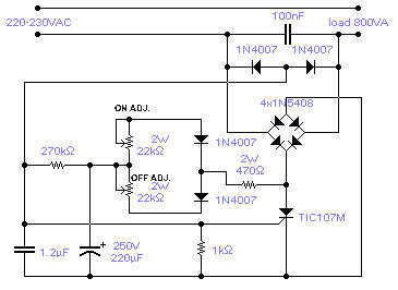 Mains variable Delay circuit