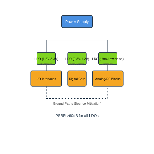 Multi-Voltage Domain Systems in Low Dropout (LDO) Regulators