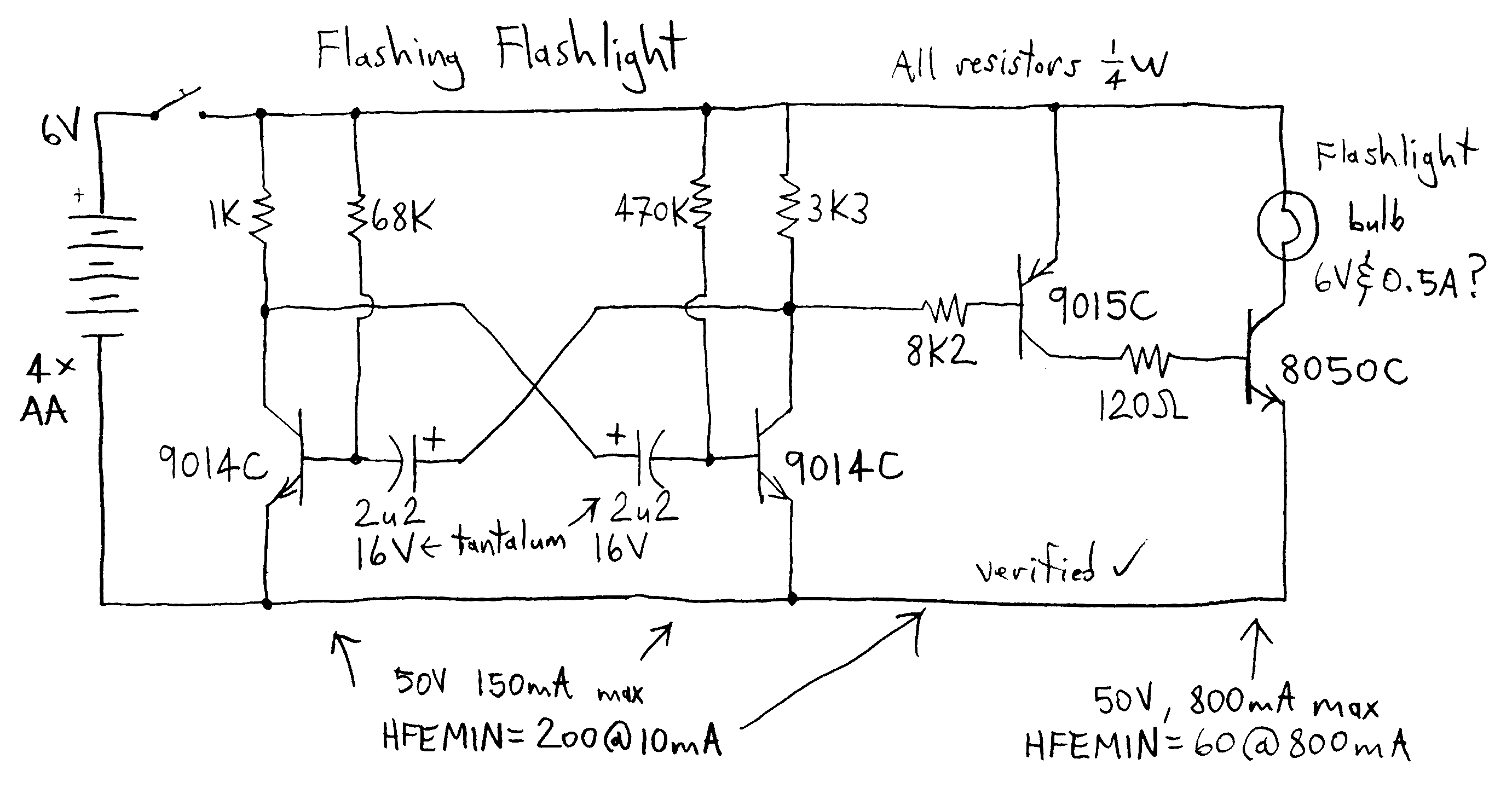 Flashing Flashlight